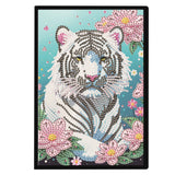 Diamond Painting Notebook Kit, DIY Diamond Art Painting Special Shape Crystal Diamond Partial Mosaic Crafts Notebook Kit