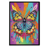 Diamond Painting Notebook Kit, DIY Diamond Art Painting Special Shape Crystal Diamond Partial Mosaic Crafts Notebook Kit