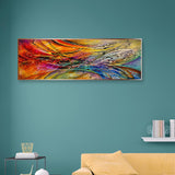 Full Large Diamond Painting kit - Abstract feathers