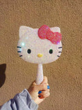 Handle Hello Kitty table mirror (with glue tools)