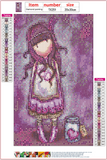 Full Diamond Painting kit - Gorjuss girl