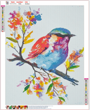 Full Diamond Painting kit - Watercolor bird
