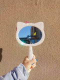 Handle Hello Kitty table mirror (with glue tools)