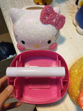 DIY Hello Kitty tissue box roll (with glue tools)