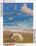 Full Diamond Painting kit - Rose by the sea