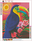 Full Diamond Painting kit - Toucan