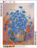 Full Diamond Painting kit - Blue flower