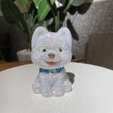 11cm high DIY kitten and puppy (with glue tools) - Hibah-Diamond painting art studio