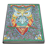 DIY Diamond Painting Notebook - Owl (No lines)