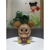 14cm high DIY Mickey Minnie piggy bank (with glue tools) - Hibah-Diamond painting art studio