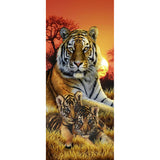 Full Large Diamond Painting kit - Tiger Father and Sons