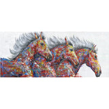 Full Large Diamond Painting kit - Galloping horses