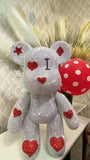 DIY Love heart Popobe bear  (with glue tools)