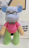 DIY Popobe bear with glasses (with glue tools)