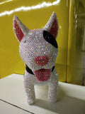 20cm high DIY Bull Terrier dog (with glue tools) - Hibah-Diamond painting art studio