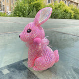 22cm high DIY cute rabbit (with glue tools) - Hibah-Diamond painting art studio