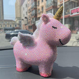 22cm high DIY pink unicorn  (with glue tools) - Hibah-Diamond painting art studio