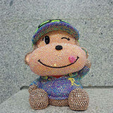 23cm high DIY cute monkey (with glue tools) - Hibah-Diamond painting art studio