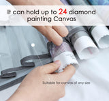 24 Compartments Diamond Painting Canvas Storage Organizer - Hibah-Diamond painting art studio