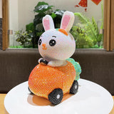 25cm high DIY Rabbit Carrot Cart (with glue tools) - Hibah-Diamond painting art studio