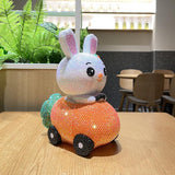 25cm high DIY Rabbit Carrot Cart (with glue tools) - Hibah-Diamond painting art studio