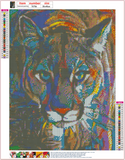 Full Diamond Painting kit - lioness