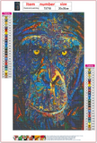 Full Diamond Painting kit - Chimpanzees
