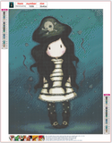 Full Diamond Painting kit - Gorjuss girl - Piracy