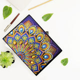 DIY Diamond Painting Notebook - Half mandala (No lines)