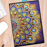 DIY Diamond Painting Notebook - Half mandala (No lines)