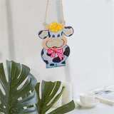 DIY Diamond painting pendant - Cow