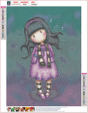 Full Diamond Painting kit - Gorjuss girl