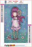Full Diamond Painting kit - Gorjuss girl - Cherry Blossom