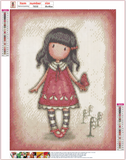 Full Diamond Painting kit - Gorjuss girl