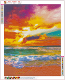 Full Diamond Painting kit - The fire cloud of the sea