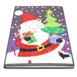 DIY Diamond Painting Notebook - Santa Claus (With lines)