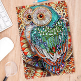 DIY Diamond Painting Notebook - Owl (No lines)