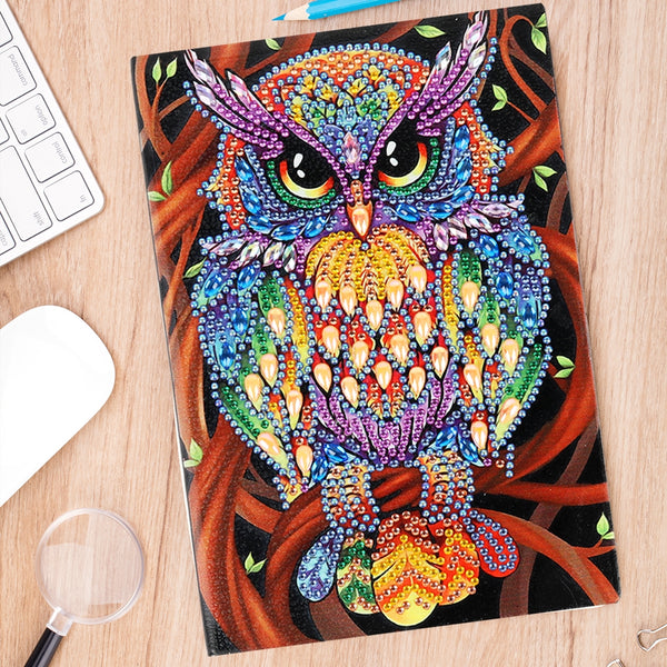 DIY Diamond Painting Notebook - Owl (No lines) – Hibah-Diamond