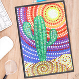 DIY Diamond Painting Notebook - Cactus (With lines)