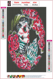 Full Diamond Painting kit - Skull girl