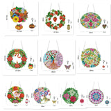 5D diamond painting Christmas Decoration Glowing Wreath (Gift the same type of keychain) - Hibah-Diamond painting art studio