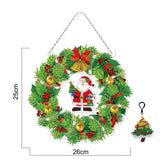 5D diamond painting Christmas Decoration Glowing Wreath (Gift the same type of keychain) - Hibah-Diamond painting art studio