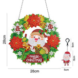 5D diamond painting Christmas Decoration Glowing Wreath (Gift the same type of keychain) - Hibah-Diamond painting art studio