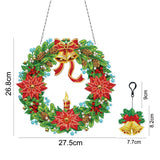 5D diamond painting Christmas Decoration Glowing Wreath (Gift the same type of keychain) - Hibah-Diamond painting art studio