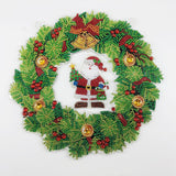 5D diamond painting Christmas Decoration Glowing Wreath (Gift the same type of keychain) - Hibah-Diamond painting art studio