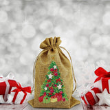 5D diamond painting Christmas decoration Linen candy bag gift bag - Hibah-Diamond painting art studio