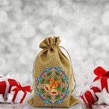 5D diamond painting Christmas decoration Linen candy bag gift bag - Hibah-Diamond painting art studio