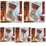 5D diamond painting Christmas stocking Linen candy bag gift bag