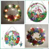 5D diamond painting Decoration Glowing Wreath (Gift the same type of keychain)