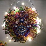 5D diamond painting Decoration Glowing Wreath (Gift the same type of keychain) - Hibah-Diamond painting art studio